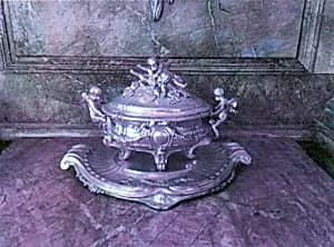 Tureen, plateau, and cover by Louis-Joseph Lenhendrick|Elkington & Co.