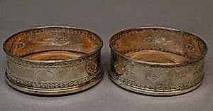 Two coasters by Unknown Artist