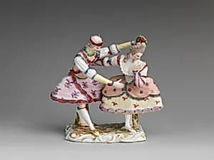 Two dancers by Joseph Nees|Ludwigsburg Porcelain Manufactory