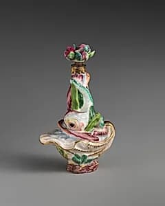 Two entwined dolphins by Chelsea Porcelain Manufactory