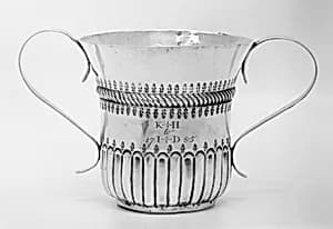 Two-handled cup by I. M.