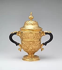 Two-handled cup with cover by William Gilchrist