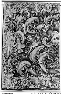 Two Verdures with giant leaves by Unknown Artist