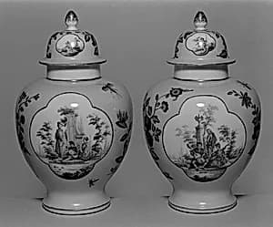 Vase (one of a pair) by Meissen Manufactory