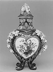 Vase with cover by Chelsea Porcelain Manufactory