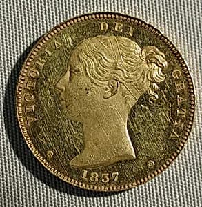 Victoria proof sovereign by William Wyon