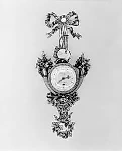 Wall clock (pendule en cartel) by Joseph Buzot