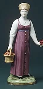 Woman with a Fruit Basket by Gardner Manufactory