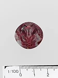 Agate lentoid seal by Unknown Artist