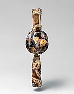 Agate scepter head by Unknown Artist
