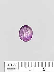 Amethyst ring stone by Unknown Artist