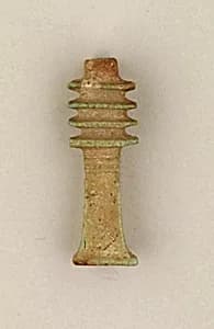 Amulet pendant, djed sign by Unknown Artist
