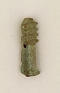 Amulet pendant, djed sign by Unknown Artist