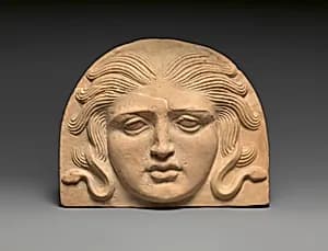 Antefix, head of Medusa by Unknown Artist