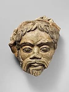 Antefix, head of satyr by Unknown Artist