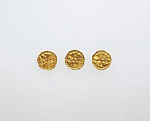 Bead ornaments, 3 by Unknown Artist