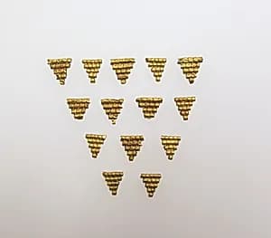 Bead ornaments, triangular, 14 by Unknown Artist