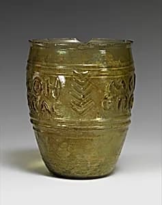 Beaker signed by Meges by Unknown Artist