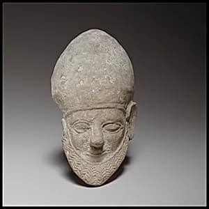 Bearded male head by Unknown Artist