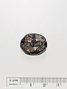 Black jasper scaraboid seal by Unknown Artist