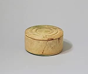 Bone pyxis (box with lid) by Unknown Artist