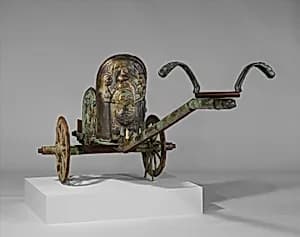 Bronze chariot inlaid with ivory by Unknown Artist