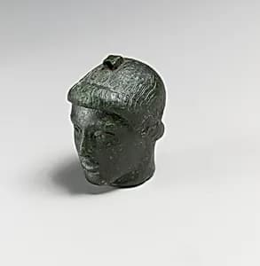 Bronze head of a youth by Unknown Artist