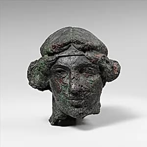 Bronze head of a youth by Unknown Artist