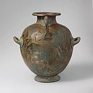 Bronze hydria: kalpis (water jar) by Unknown Artist