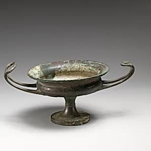 Bronze kylix (drinking cup) by Unknown Artist