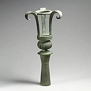 Bronze lampstand by Unknown Artist