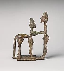 Bronze man and centaur by Unknown Artist