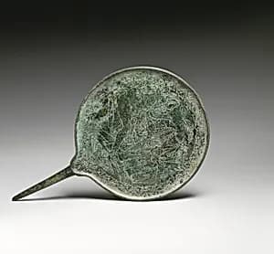 Bronze mirror by Unknown Artist