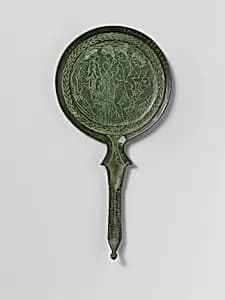 Bronze mirror by Unknown Artist