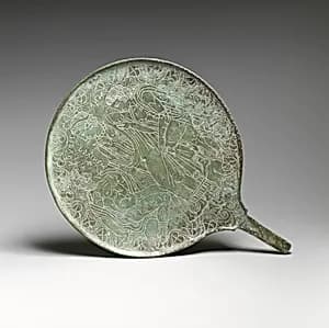 Bronze mirror by Unknown Artist