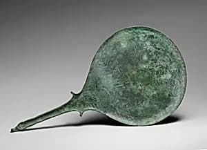 Bronze mirror by Unknown Artist
