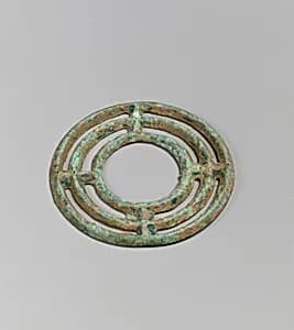 Bronze necklace spiral by Unknown Artist