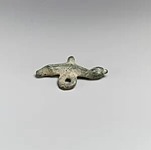 Bronze phallic amulet by Unknown Artist