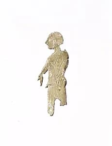Bronze plaque of a man by Unknown Artist