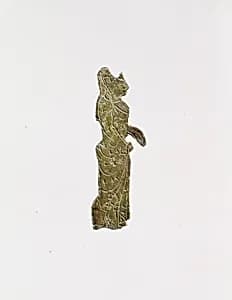 Bronze plaque of a woman by Unknown Artist