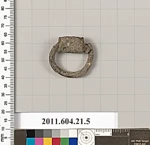 Bronze ring or pendant by Unknown Artist