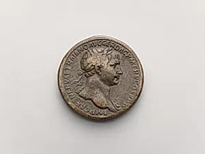 Bronze sestertius of Trajan by Unknown Artist