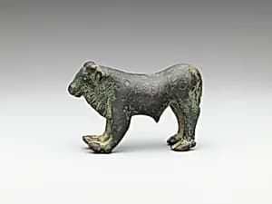 Bronze statuette of a bull by Unknown Artist