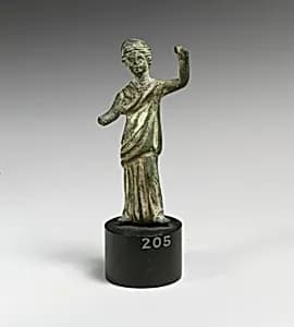 Bronze statuette of a goddess by Unknown Artist
