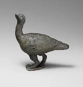 Bronze statuette of a goose by Unknown Artist