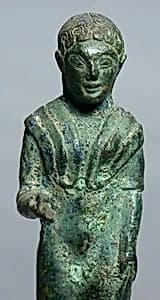 Bronze statuette of a kore by Unknown Artist
