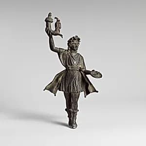 Bronze statuette of a Lar by Unknown Artist