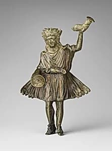 Bronze statuette of a Lar by Unknown Artist