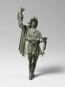 Bronze statuette of a Lar by Unknown Artist