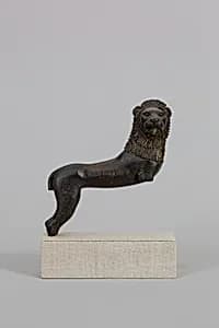 Bronze statuette of a lion by Unknown Artist